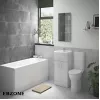 Vista Full Bathroom Vanity Suite with Bath