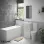 Vista Full Bathroom Vanity Suite with Bath