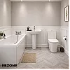 Full Bathroom Suite & Bath with Chrome Taps and Wastes