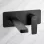 Abode Aquip Wall Mounted Basin / Bath Mixer - Matt Black Bathroom Taps