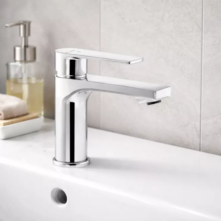 Abode Aquip Basin Mixer - Chrome Bathroom Taps