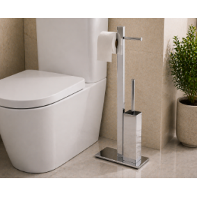 Origins Living Bridge Bathroom Butler Stand in Chrome 7632-13