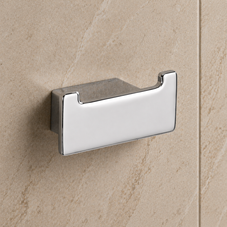 Origins Living Lounge Double Hook - Chrome 5426-13 Bathroom Accessory