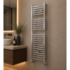 Qubos Square Ladder Radiator (500x1110x30mm) - Chrome