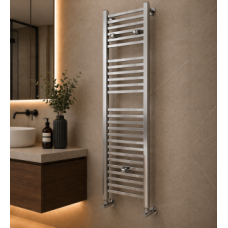 Qubos Square Ladder Radiator (500x1420x30mm) - Chrome