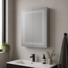 Suki 500mm 1 Door Front-Lit LED Mirror Cabinet