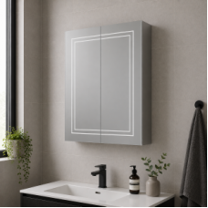 Suki 500mm 1 Door Front-Lit LED Mirror Cabinet