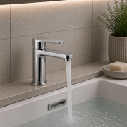 Cassini Basin Mixer - Chrome Bathroom Taps