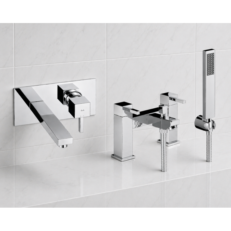Abode Zeal Pack Offer 6 (Wall Mounted Basin Mixer & Bath/Shower Mixer) - Chrome