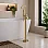 Evola Floor Standing Bath/Shower Mixer - Brushed Brass Bathroom Taps