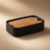 Origins Living Ninfea Soap Dish - Black/Bamboo 1311-14