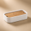 Origins Living Ninfea Soap Dish - White/Bamboo 1311-02