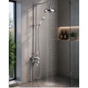 Berwick Thermostatic Shower Kit - Chrome