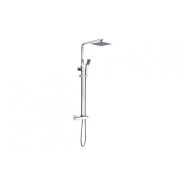Columns Showers Chrome DICM0866 Square Thermostatic Bar Mixer w/Riser Kit - Chrome