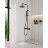 Vema Thermostatic Shower Column w/Fixed Head & Riser - Matt Black Vema Thermostatic Shower Column w/Fixed Head & Riser - Matt Black