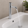 Abode Harmonie Tall Basin Mixer - Chrome Bathroom Taps