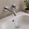 Abode Harmonie Wall Mounted Basin / Bath Mixer - Chrome Abode Harmonie Wall Mounted Basin / Bath Mixer - Chrome Bathroom Taps