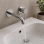 Abode Harmonie Wall Mounted Basin / Bath Mixer - Chrome Bathroom Taps