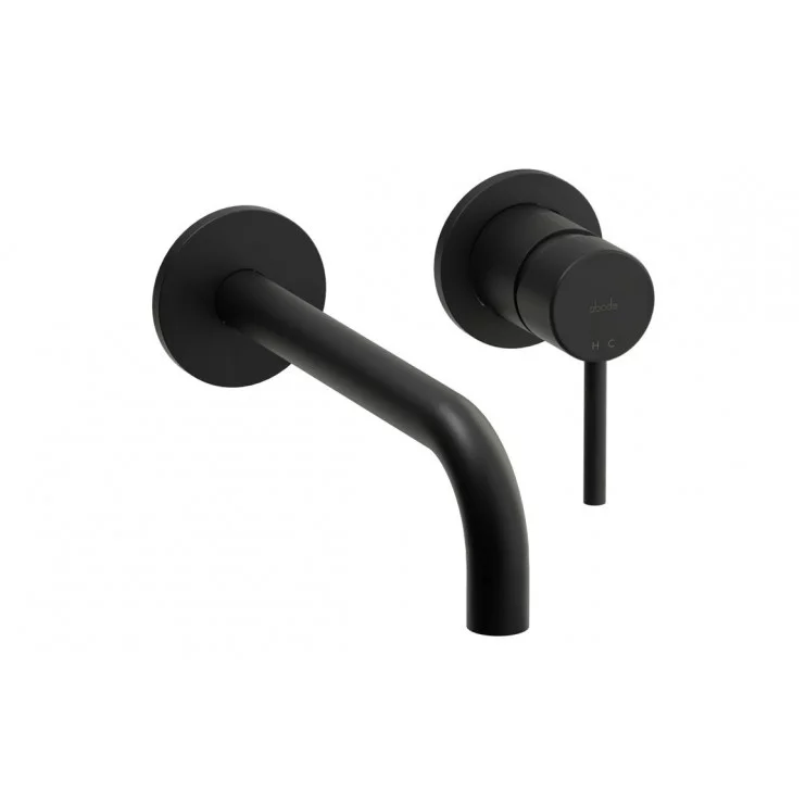 Abode Harmonie Wall Mounted Basin / Bath Mixer - Matt Black Abode Harmonie Wall Mounted Basin / Bath Mixer - Matt Black Bathroom Taps