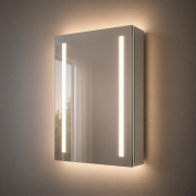 Sakura 500mm 1 Door Front-Lit LED Mirror Cabinet