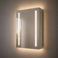 Sakura 500mm 1 Door Front-Lit LED Mirror Cabinet