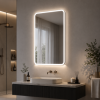 Akari 500mm 1 Door LED Mirrored Cabinet