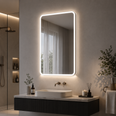 Akari 500mm 1 Door LED Mirrored Cabinet