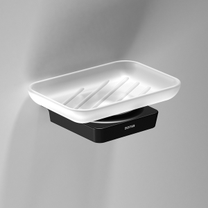 Origins Living S Cube/S6 Soap Dish - Black 169931 from Ebzone Bathroom Accessories Mini Jumbo Rollpaper Dispenser - White 2428-02