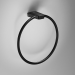 Origins Living S6 Black Towel Ring - Black 168224 Bathroom Wall Accessories