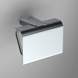 Origins Living S6 Toilet Roll Holder with Flap - chrome 161034 from Ebzone Origins Living Pirenei Bathroom Accessories Origins Living Pirenei Towel Rail 60cm - Black PI21/60-14