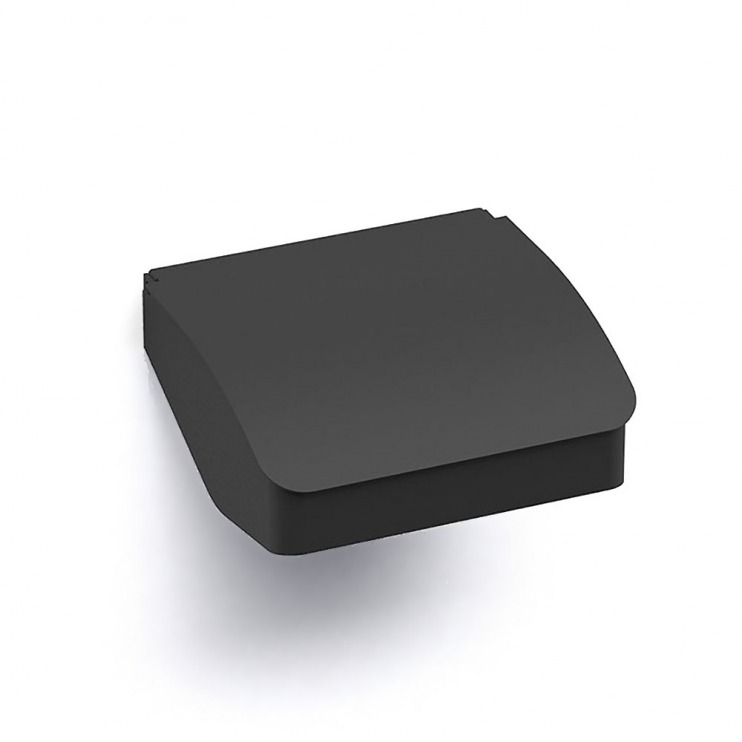 Origins Living S Cube Toilet Roll Holder with Flap - Black 173020 Bathroom Wall Accessories Origins Living S Cube Toilet Roll Holder with Flap - Black 173020 Bathroom Wall Accessories