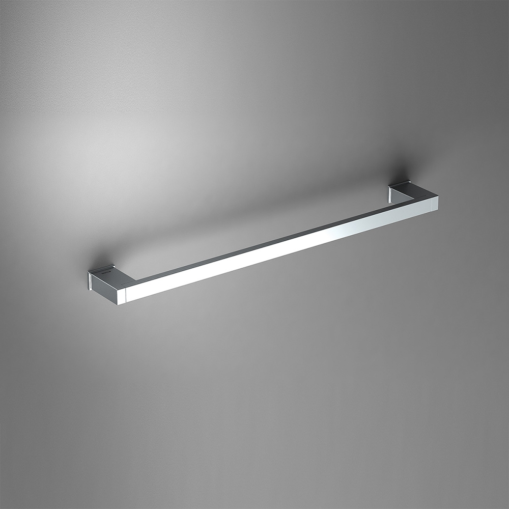 Origins Living S Cube Towel Rail 50cm - Chrome 166794 Bathroom Wall Accessories