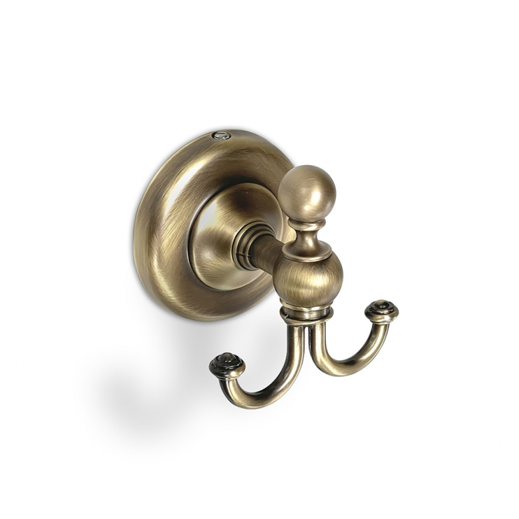 Origins Living Albany Double Hook - Aged Brass ALB-110208-AB Bathroom Wall Fitting Origins Living Albany Double Hook - Aged Brass ALB-110208-AB Bathroom Wall Fitting