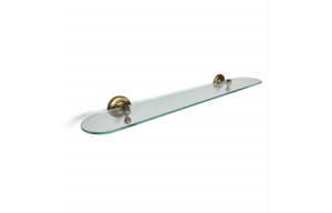 Origins Living Albany Glass Shelf - Aged Brass ALB-120060-AB