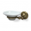 Origins Living Albany Soap Dish - Aged Brass/White ALB-112001-AB Bathroom Wall Fitting