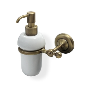 Bathroom Accessories Albany ALB-113001-AB Origins Living Albany Soap Dispenser - Aged Brass/White ALB-113001-AB Mirrors Origins Living Slim Square Mirror 60 - 60x60cm VE88007