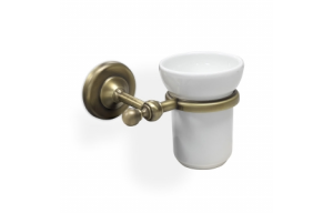 Origins Living Albany Tumbler Holder - Aged Brass/White ALB-111001-AB