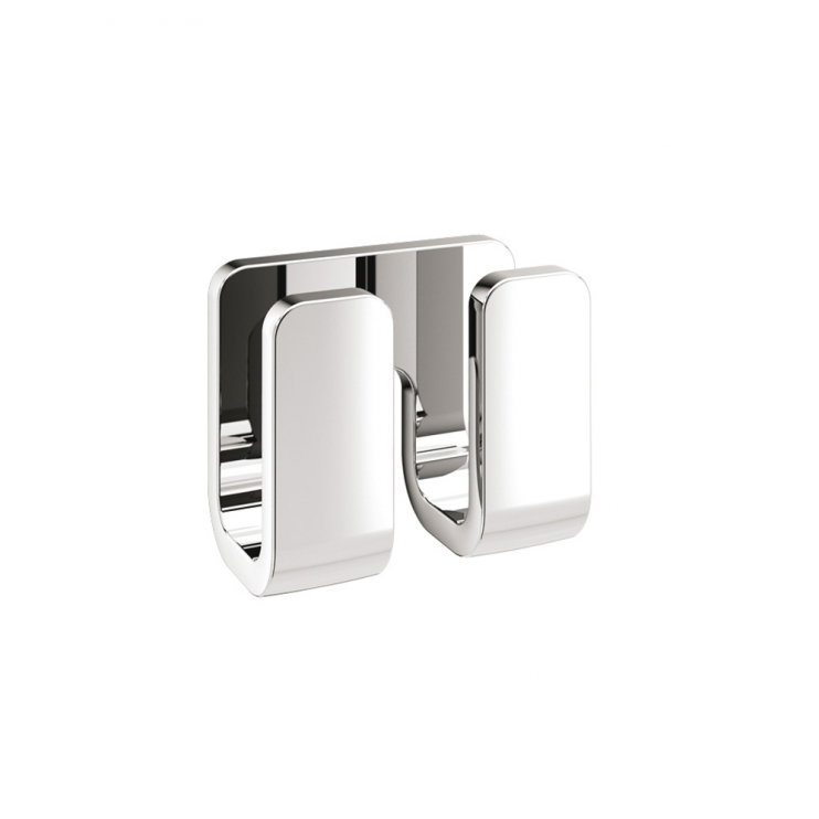 Origins Living Outline Double Robe Hook - Chrome 3228-13 Bathroom Wall Accessories Origins Living Outline Double Robe Hook - Chrome 3228-13 Bathroom Wall Accessories