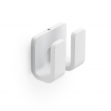 Origins Living Outline Double Robe Hook - White 3228-22 Origins Living Outline Double Robe Hook - White 3228-22