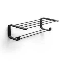 Origins Living Outline Double Towel Rack - Black 3235-14