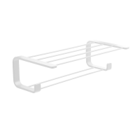 Origins Living Outline Double Towel Rack - White 3235-22 Origins Living Outline Double Towel Rack - White 3235-22
