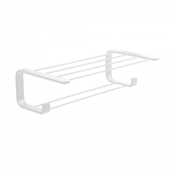 Origins Living Outline Double Towel Rack - White 3235-22 from Ebzone Wall mounted Bathroom Accessories Origins Living Genoa Towel Rail 67cm - Chrome 107193