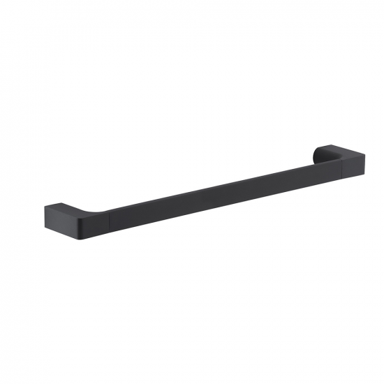 Origins Living Pirenei Towel Rail 45cm - Black PI21/45-14 from Ebzone Vanity Unit Sets Ramos 605mm Wall Hung 1 Drawer Basin Unit & Basin - Matt Black RAVAN5157