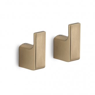 Origins Living Pirenei Hook x 2 - Brushed Gold PI27-88 from Ebzone Origins Living Freestanding Bathroom Accessories Origins Living Ninfea Soap Dispenser Bathroom Accessory 1380-02