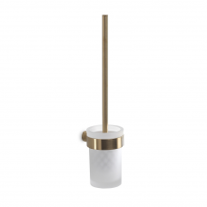 Origins Living Pirenei WC Brush Set Wall Mounted - Brushed Gold PI33/03-88 Origins Living Pirenei WC Brush Set Wall Mounted - Brushed Gold PI33/03-88