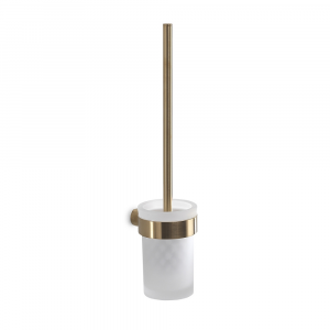 Origins Living Pirenei WC Brush Set Wall Mounted - Brushed Gold PI33/03-88