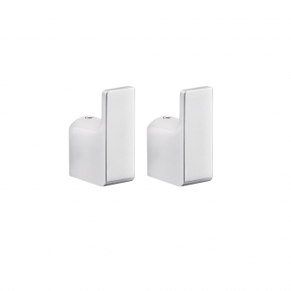 Origins Living Pirenei Hook x 2 - Chrome PI27-13 from Ebzone Origins Living Freestanding Bathroom Accessories Origins Living Ninfea Soap Dish - White/Bamboo Bathroom Accessory 1311-02