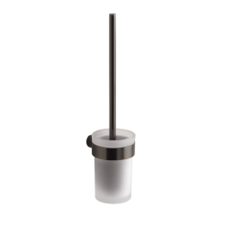 Origins Living Pirenei WC Brush Set Wall Mounted - Gunmetal PI33/03-81 Origins Living Pirenei WC Brush Set Wall Mounted - Gunmetal PI33/03-81