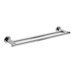 Origins Living Tecno Project Double Towel Rail 66cm - Chrome 118021
