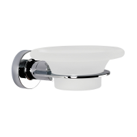 Origins Living Tecno Project Glass Soap Dish - Chrome 117048 Origins Living Tecno Project Glass Soap Dish - Chrome 117048